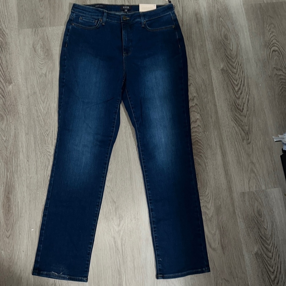 NYDJ Slim Cooper Jeans - Size 12, Dark Wash NWT